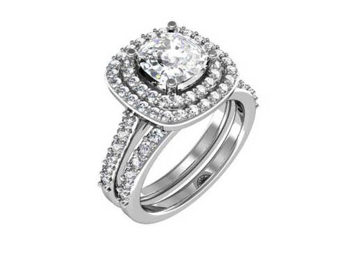 Engagement Ring, Diamond Ring, Wedding Ring, Bridal, Jewelry, Brilliant Diamond, Side Diamonds, White Gold