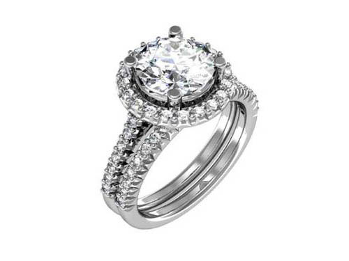 Engagement Ring, Diamond Ring, Wedding Ring, Bridal, Jewelry, Brilliant Diamond, Side Diamonds, White Gold
